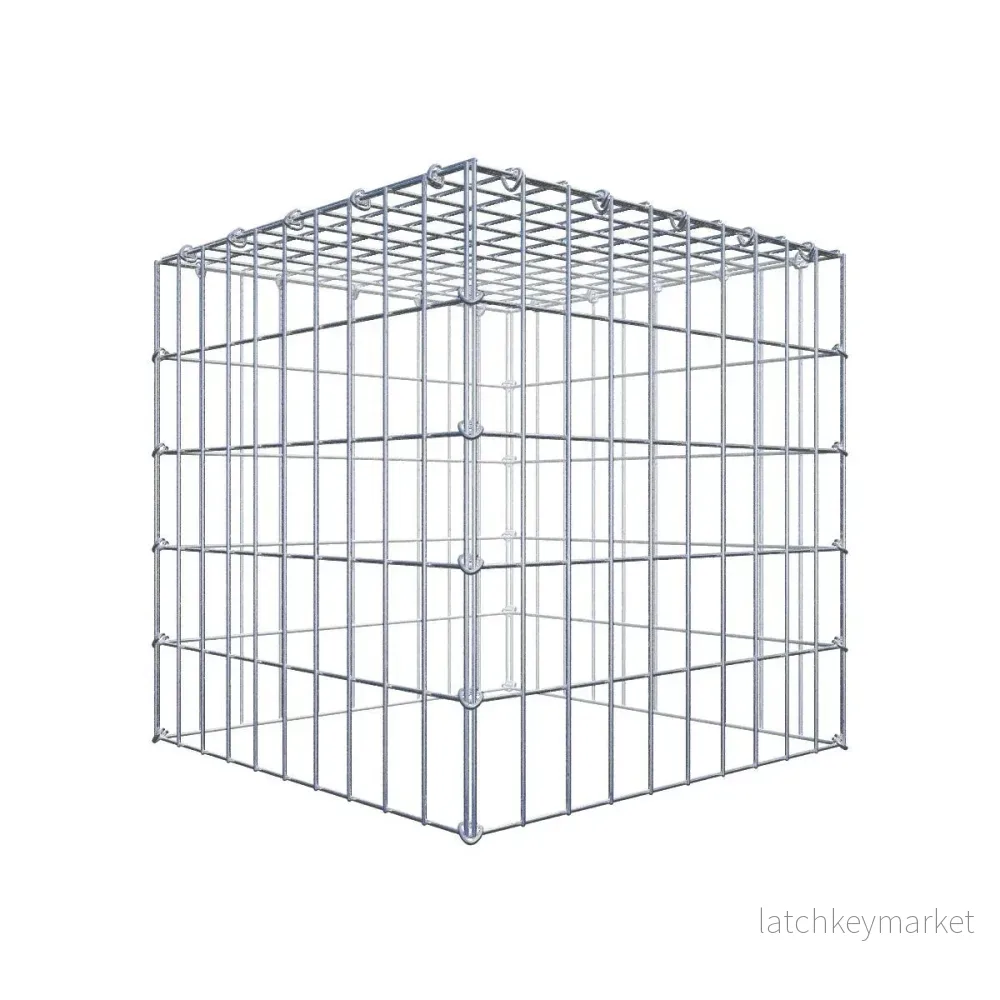 Extra gabion typ 3 50 cm x 50 cm x 50 cm (L x H x D), maskstorlek 5 cm x 10 cm, C-ring Extra gabion typ 3 50 cm x 50 cm x 50 cm (L x H x D), maskstorlek 5 cm x 10 cm, C-ring