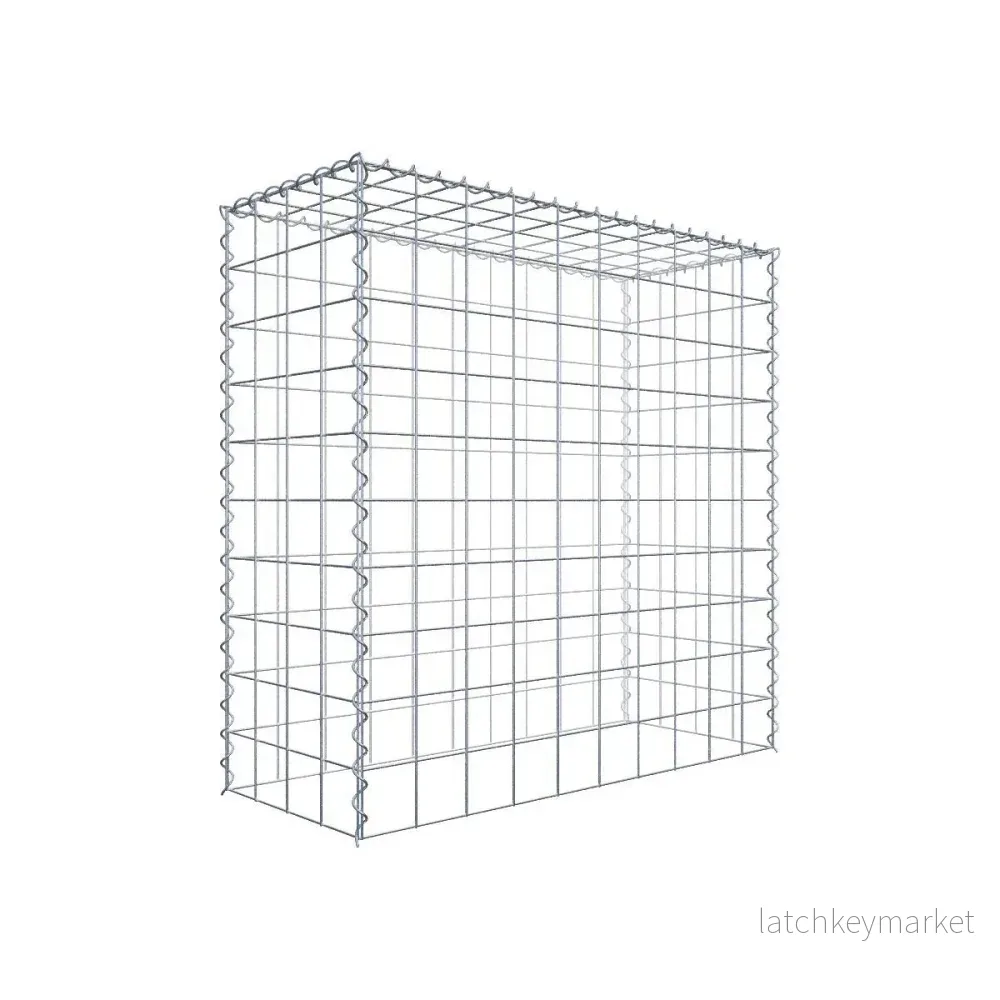 Extra gabion typ 3 100 cm x 100 cm x 40 cm (L x H x D), maskstorlek 10 cm x 10 cm, spiral Extra gabion typ 3 100 cm x 100 cm x 40 cm (L x H x D), maskstorlek 10 cm x 10 cm, spiral