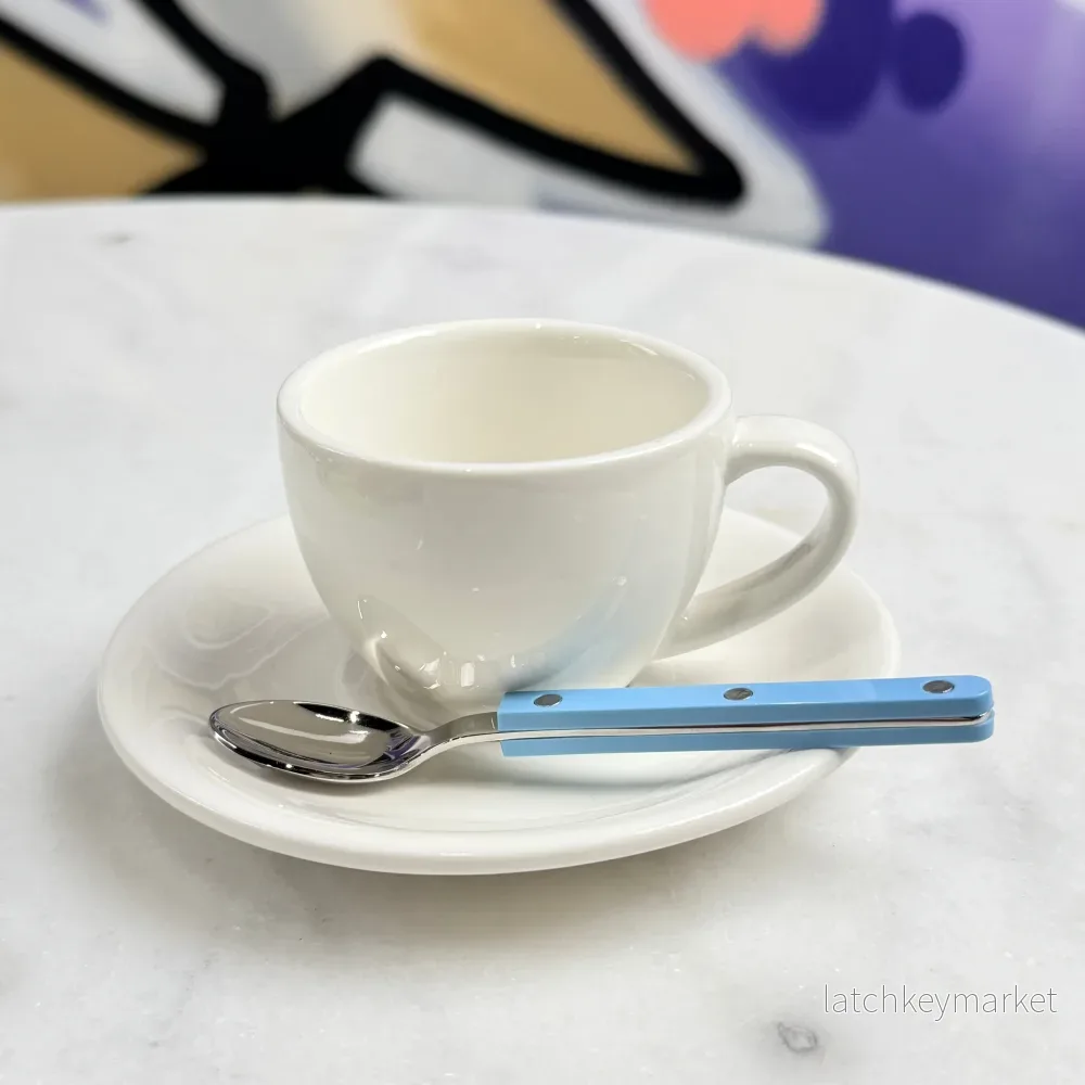 Sabre Paris Little Espresso Spoon Pastel Blue Sabre Paris Little Espresso Spoon Pastel Blue