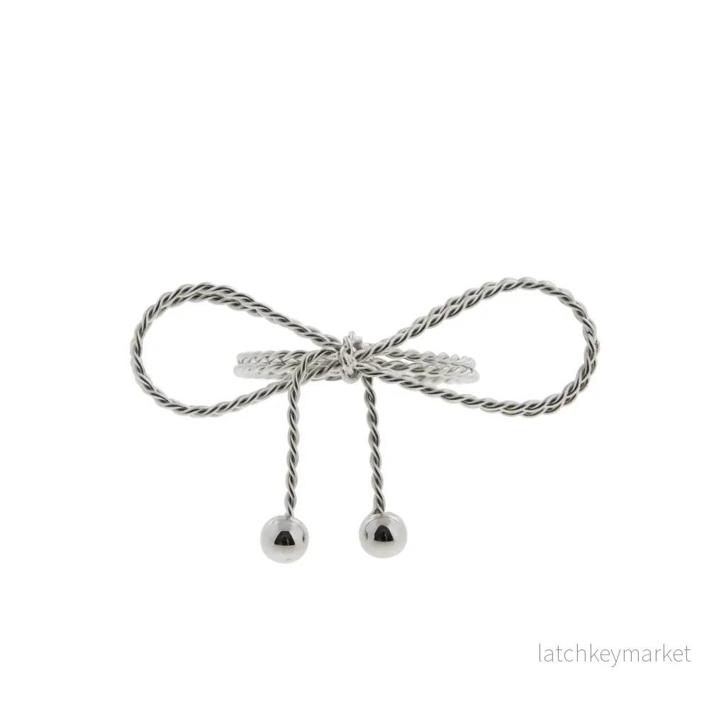 Sigrid serviettring H5 cm. silver