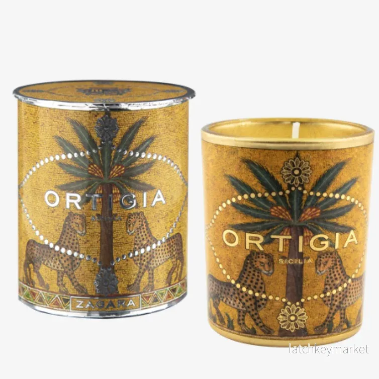 Ortigia Sicilia Zagara Decorated Candle