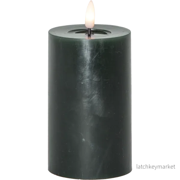 Batteridrivet LED Blockljus Flamme Flow Grön 15 cm - Bild 2