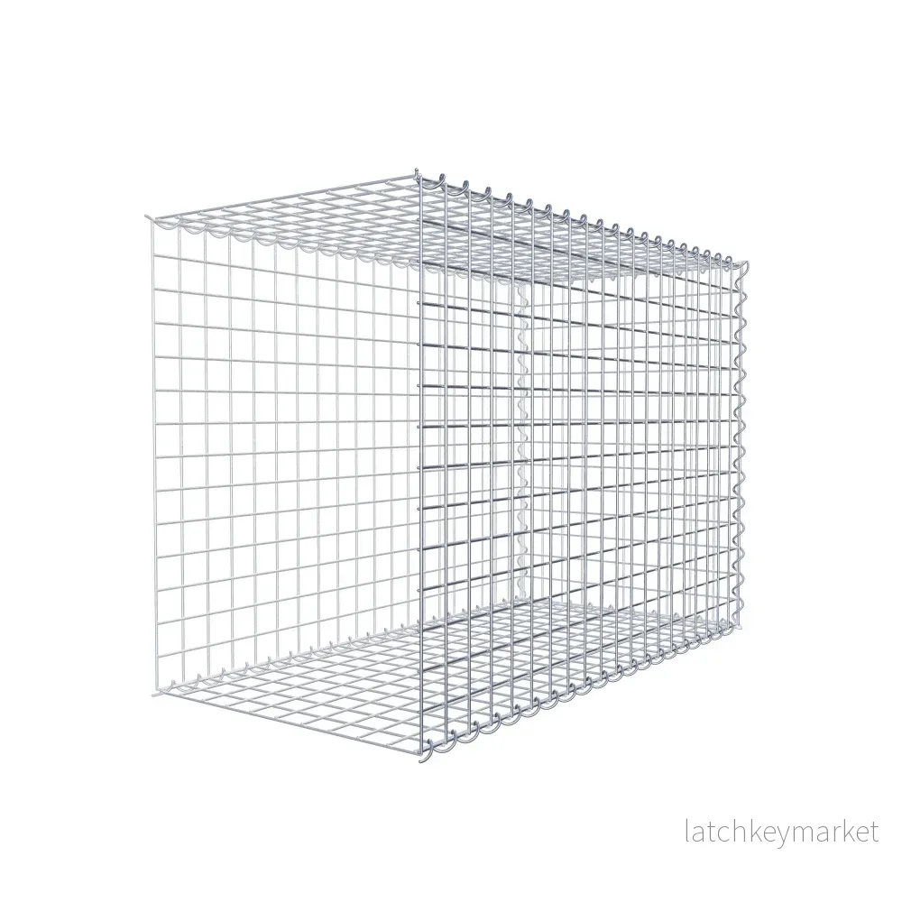 Extra gabion typ 2 100 cm x 70 cm x 50 cm (L x H x D), maskstorlek 5 cm x 5 cm, spiral - Bild 3