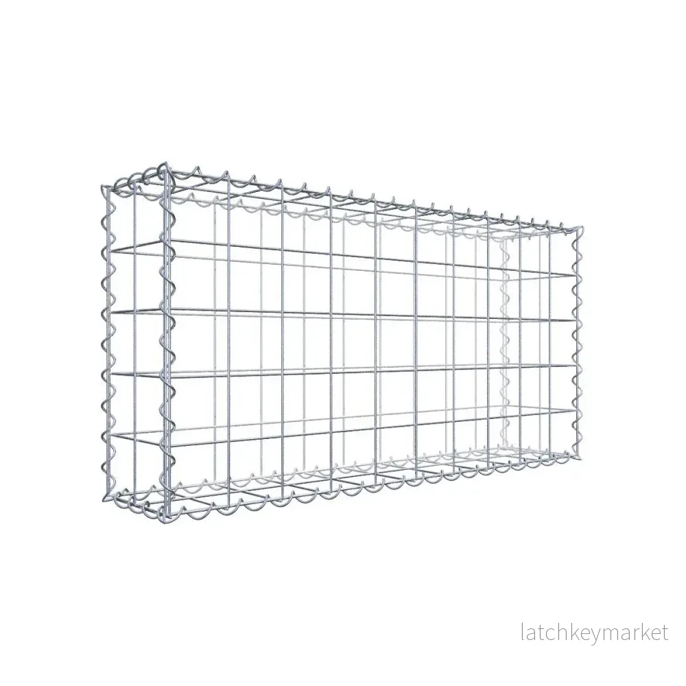 Gabion 100 cm x 50 cm x 20 cm (L x H x D), maskstorlek 10 cm x 10 cm, spiral Gabion 100 cm x 50 cm x 20 cm (L x H x D), maskstorlek 10 cm x 10 cm, spiral