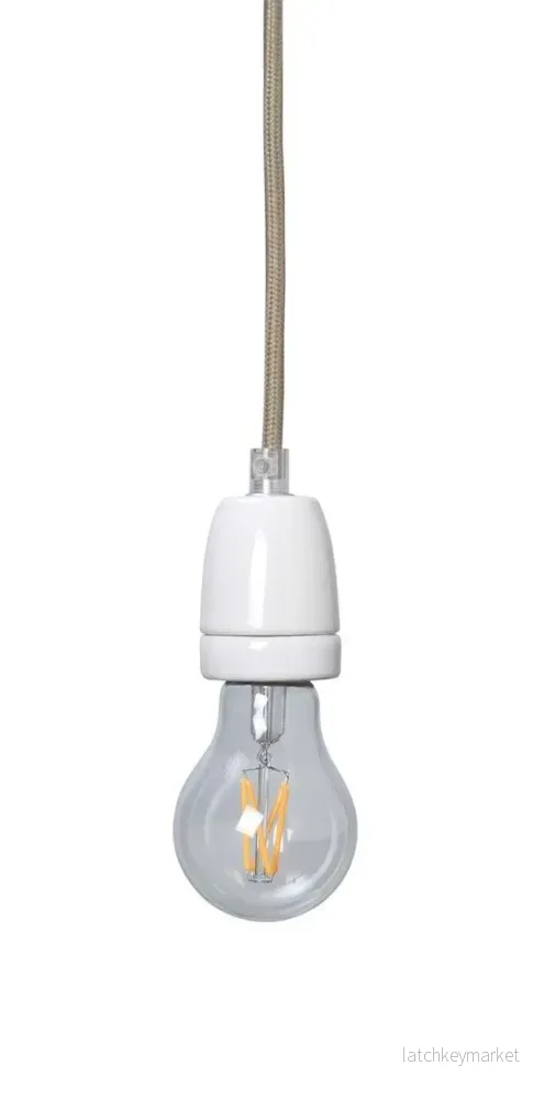 Fabric Cord Set Ceramic Socket 4m