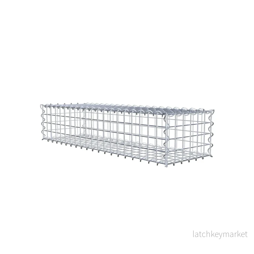 Gabion 100 cm x 20 cm x 30 cm (L x H x D), maskstorlek 5 cm x 5 cm, spiral - Bild 2