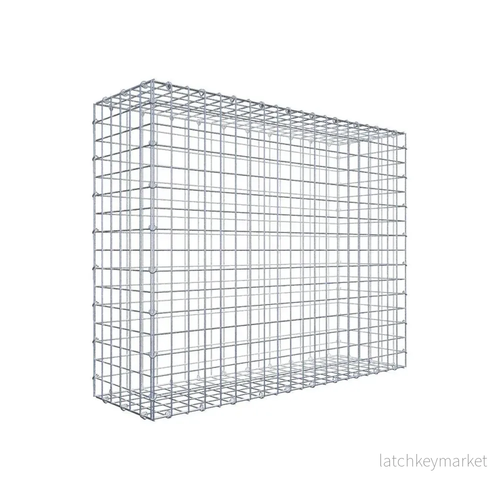 Gabion 100 cm x 80 cm x 30 cm (L x H x D), maskstorlek 5 cm x 5 cm, C-ring Gabion 100 cm x 80 cm x 30 cm (L x H x D), maskstorlek 5 cm x 5 cm, C-ring