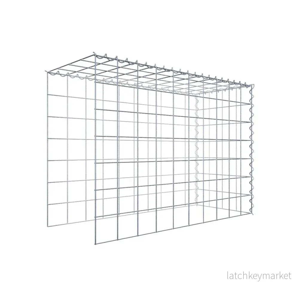 Extra gabion typ 4 100 cm x 70 cm x 40 cm (L x H x D), maskstorlek 10 cm x 10 cm, spiral Extra gabion typ 4 100 cm x 70 cm x 40 cm (L x H x D), maskstorlek 10 cm x 10 cm, spiral