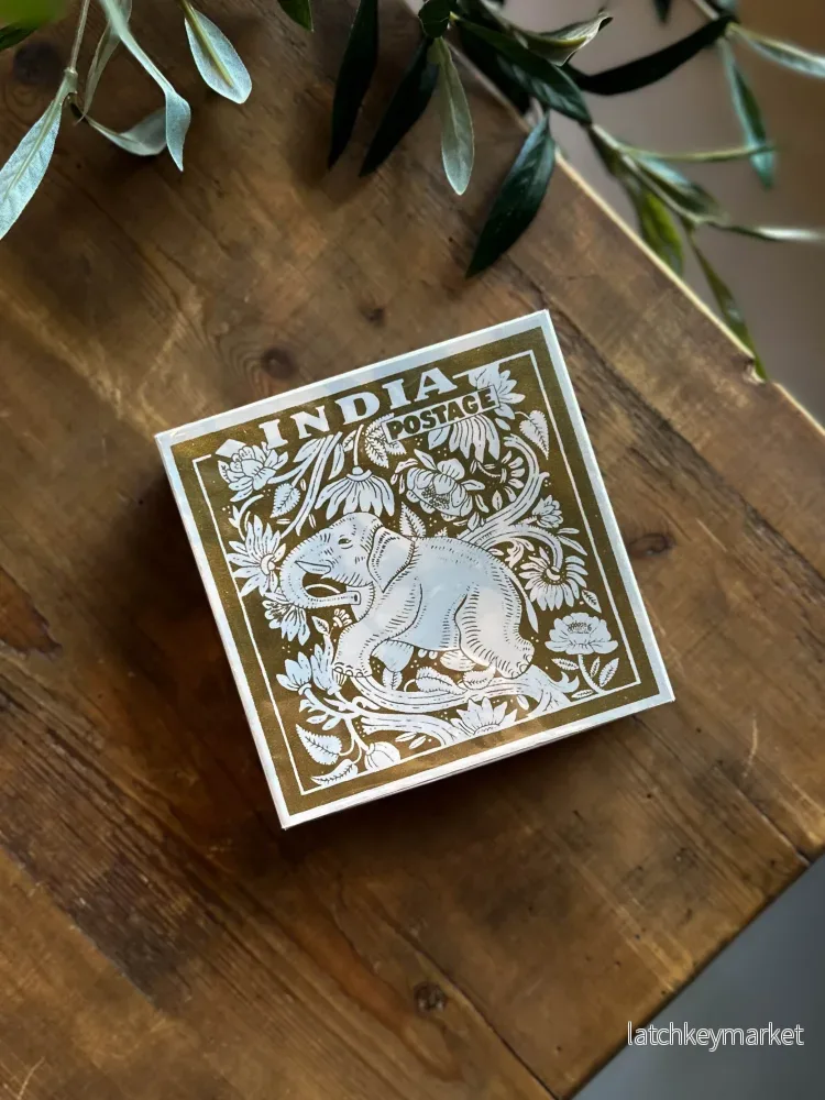 Tändsticksask Elephant Stamp