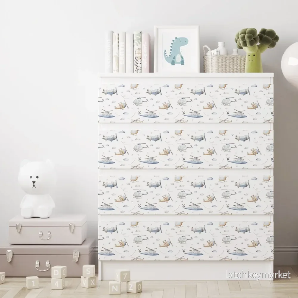 Dekorfolie till IKEA MALM – Flygplan Dekorfolie till IKEA MALM – Flygplan