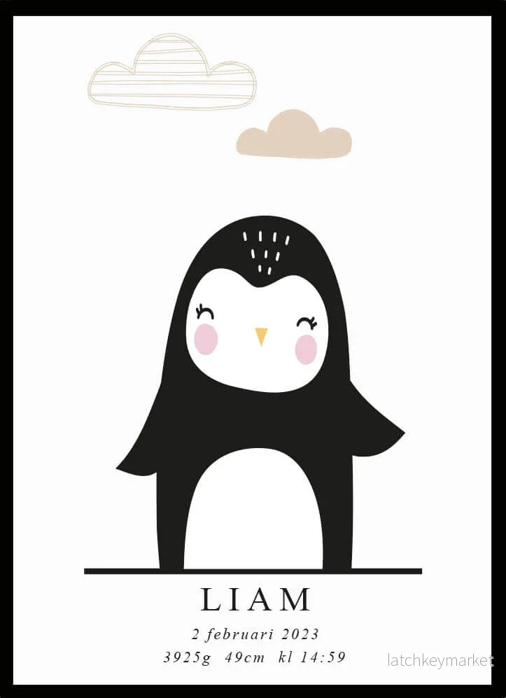Namntavla Little penguin