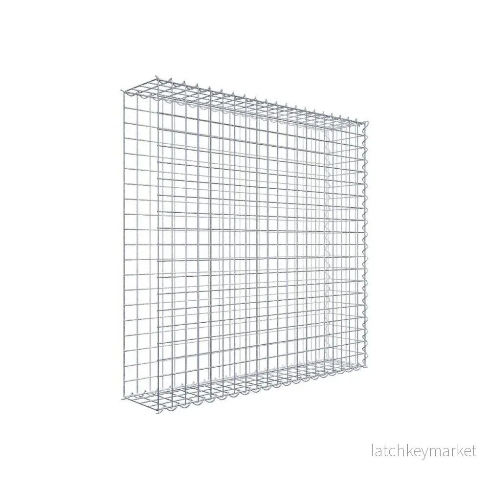 Extra gabion typ 2 100 cm x 100 cm x 20 cm (L x H x D), maskstorlek 5 cm x 5 cm, spiral Extra gabion typ 2 100 cm x 100 cm x 20 cm (L x H x D), maskstorlek 5 cm x 5 cm, spiral