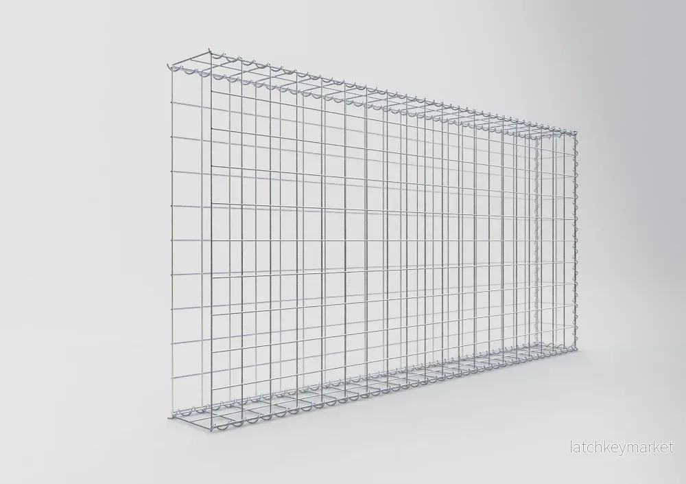 Extra gabion typ 2 200 cm x 100 cm x 20 cm (L x H x D), maskstorlek 10 cm x 10 cm, spiral - Bild 2