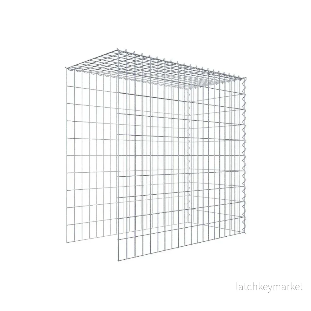 Extra gabion typ 4 100 cm x 100 cm x 50 cm (L x H x D), maskstorlek 5 cm x 10 cm, spiral