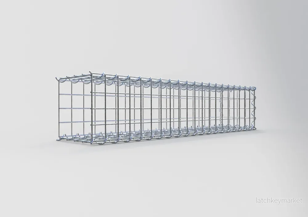 Extra gabion typ 2 100 cm x 20 cm x 20 cm (L x H x D), maskstorlek 5 cm x 5 cm, spiral - Bild 2