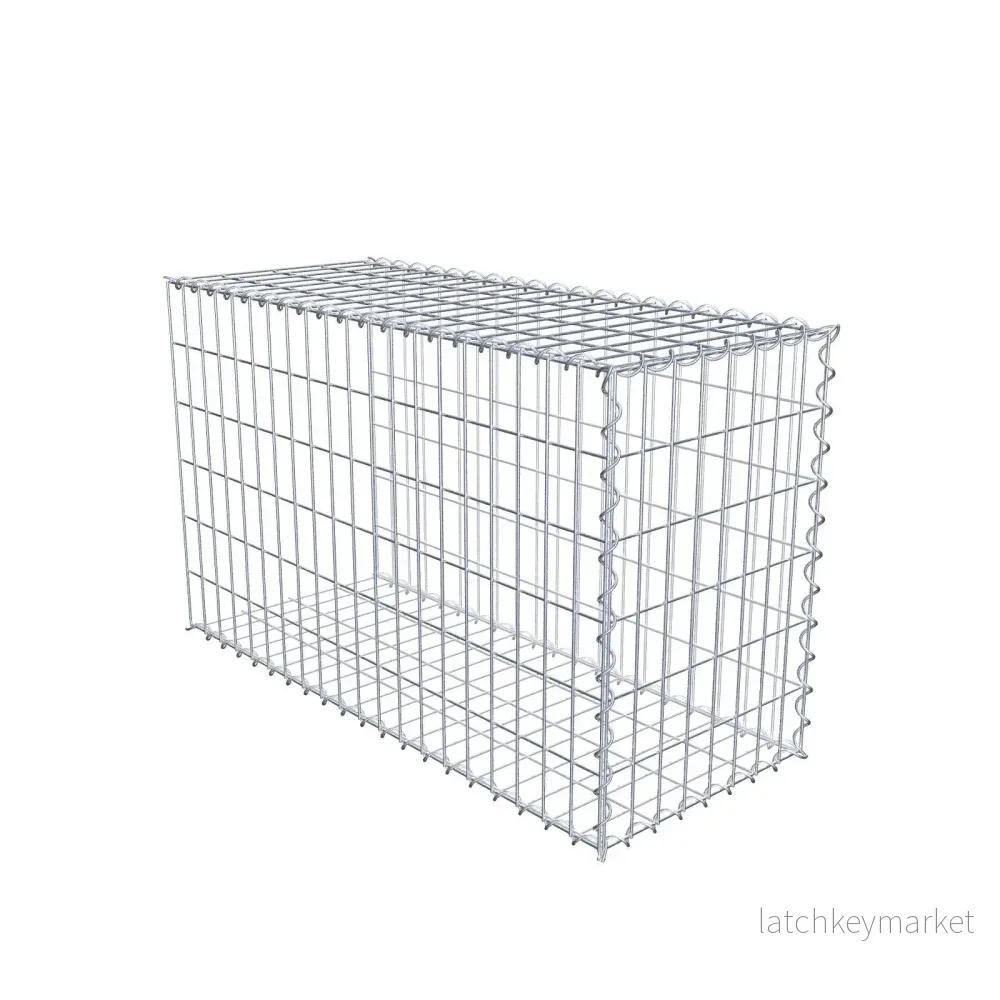 Extra gabion typ 2 100 cm x 60 cm x 40 cm (L x H x D), maskstorlek 5 cm x 10 cm, spiral Extra gabion typ 2 100 cm x 60 cm x 40 cm (L x H x D), maskstorlek 5 cm x 10 cm, spiral