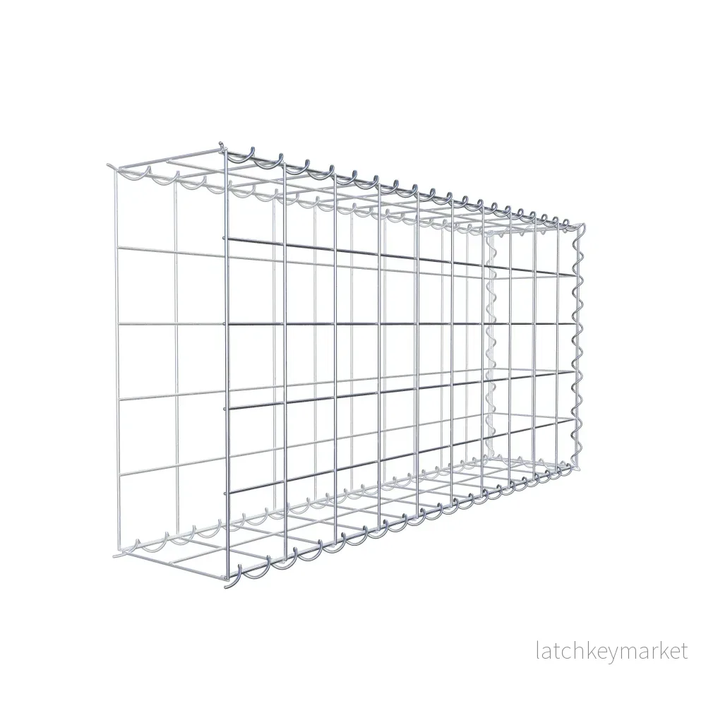 Extra gabion typ 2 100 cm x 50 cm x 20 cm (L x H x D), maskstorlek 10 cm x 10 cm, spiral - Bild 3