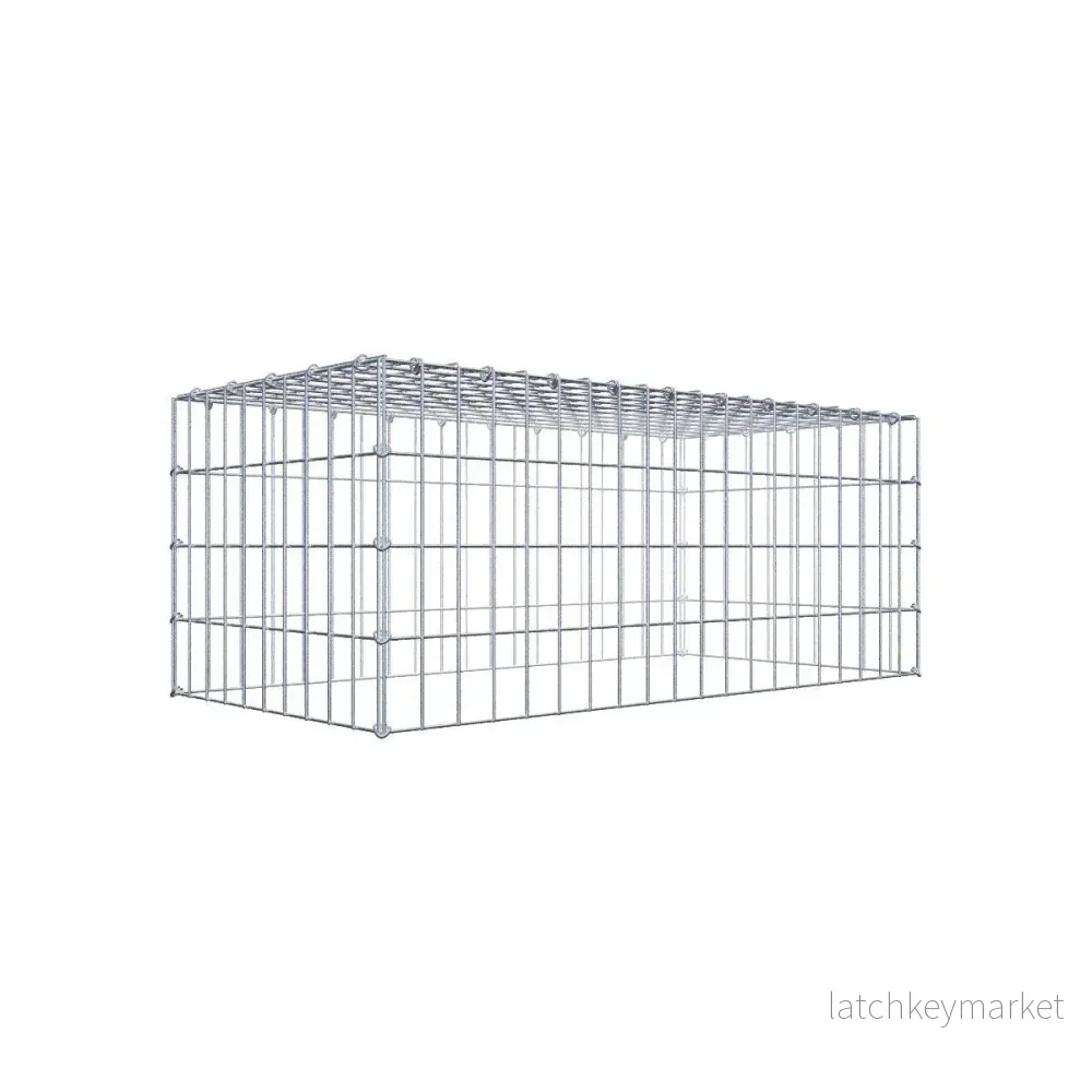 Typ 3 påbyggnadsgabion 100 cm x 40 cm x 50 cm (L x H x D), maskstorlek 5 cm x 10 cm, C-ring Typ 3 påbyggnadsgabion 100 cm x 40 cm x 50 cm (L x H x D), maskstorlek 5 cm x 10 cm, C-ring