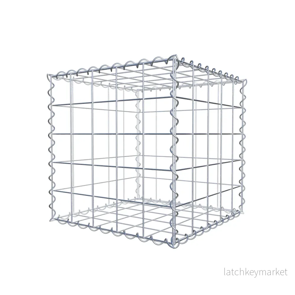 Gabion 50 cm x 50 cm x 50 cm (L x H x D), maskstorlek 10 cm x 10 cm, spiral - Bild 3