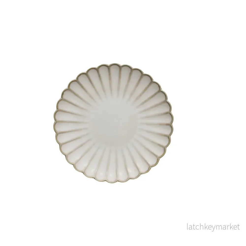 Camille tårtfat 15,5x15,5 cm. Off White - Bild 2