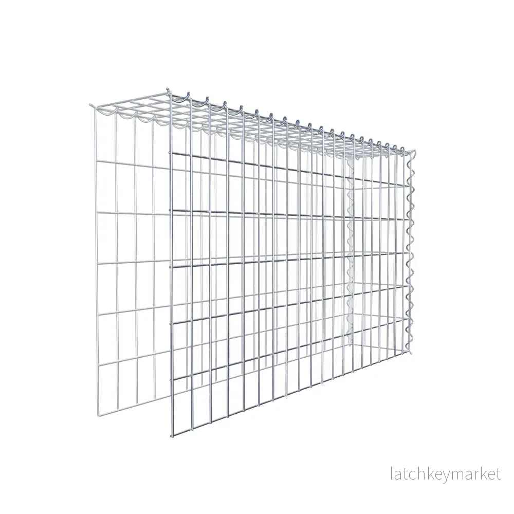 Extra gabion typ 4 100 cm x 60 cm x 20 cm (L x H x D), maskstorlek 5 cm x 10 cm, spiral - Bild 3