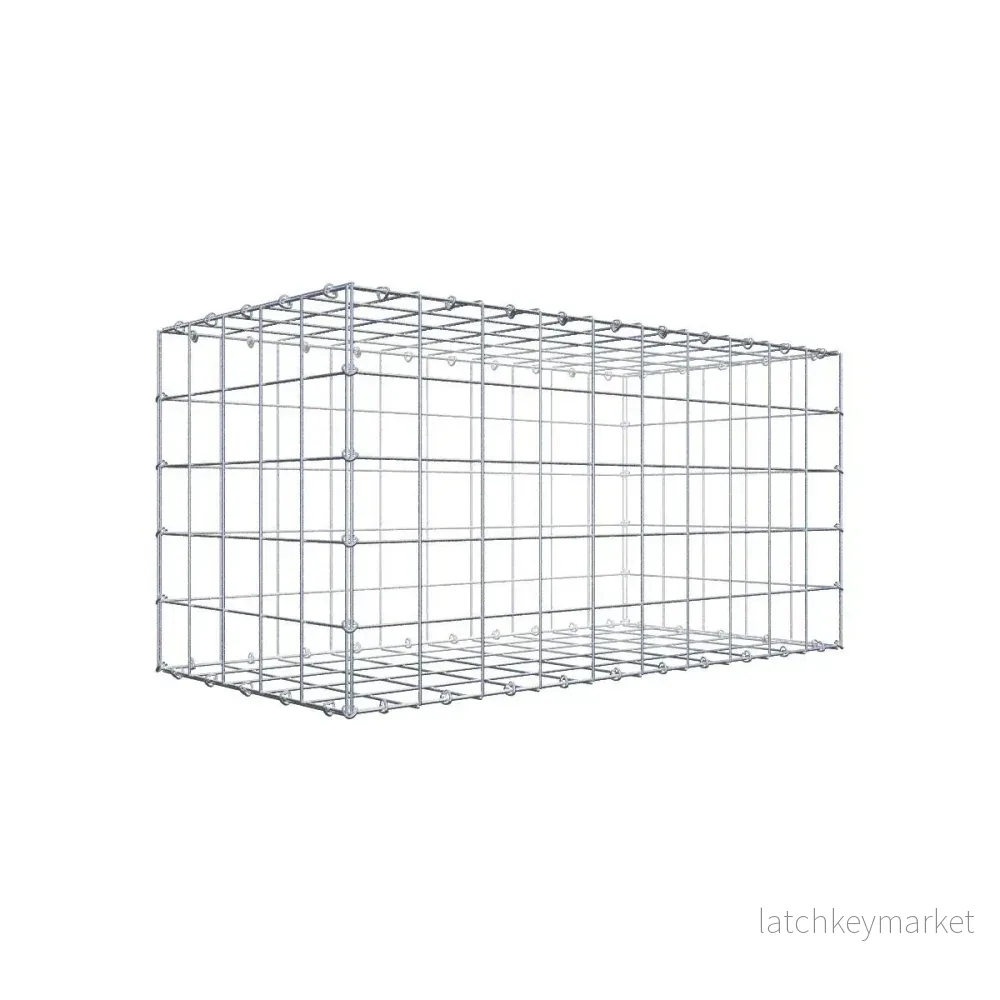 Gabion 100 cm x 50 cm x 50 cm (L x H x D), maskstorlek 10 cm x 10 cm, C-ring Gabion 100 cm x 50 cm x 50 cm (L x H x D), maskstorlek 10 cm x 10 cm, C-ring