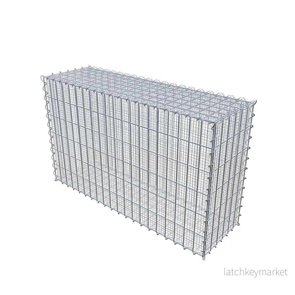 Sandgabion 100 cm x 60 cm x 30 cm (L x H x D), maskstorlek 5 cm x 10 cm, spiral - Bild 2