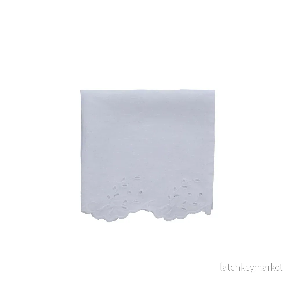 Anglaise servett 45x45 cm. Vit - Bild 2