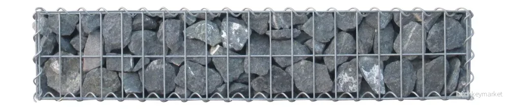Gabion 100 cm x 20 cm x 30 cm (L x H x D), maskstorlek 5 cm x 10 cm, spiral - Bild 3