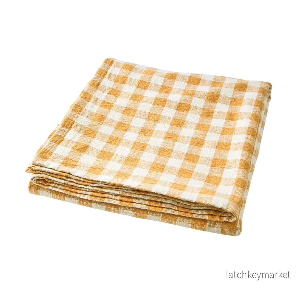 Bordsduk Ingrid Gul/vit Bordsduk Ingrid Gul/vit