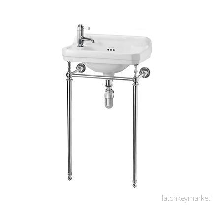 Burlington tvättställ Edwardian JR kromställning - Bild 3