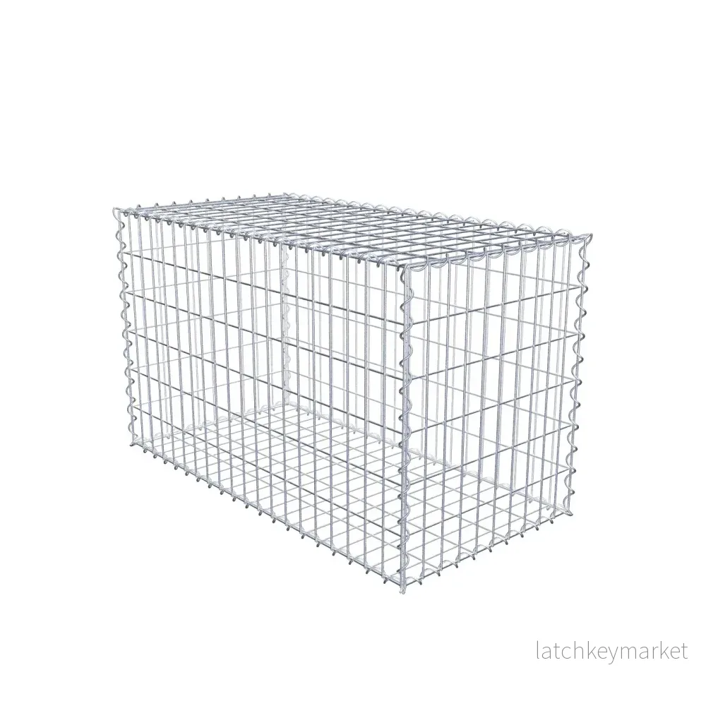 Gabion 100 cm x 60 cm x 50 cm (L x H x D), maskstorlek 5 cm x 10 cm, spiral Gabion 100 cm x 60 cm x 50 cm (L x H x D), maskstorlek 5 cm x 10 cm, spiral