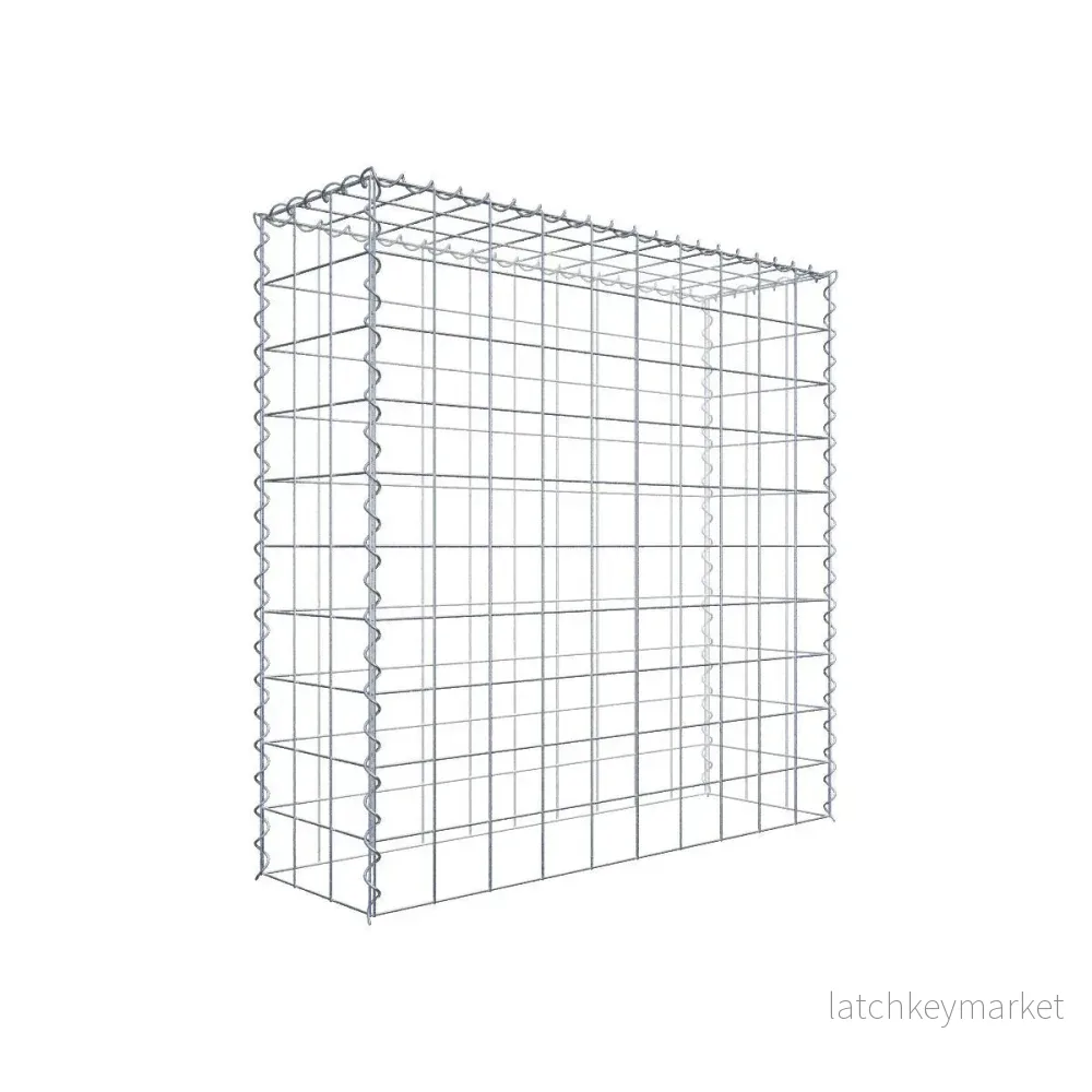 Extra gabion typ 3 100 cm x 100 cm x 30 cm (L x H x D), maskstorlek 10 cm x 10 cm, spiral Extra gabion typ 3 100 cm x 100 cm x 30 cm (L x H x D), maskstorlek 10 cm x 10 cm, spiral