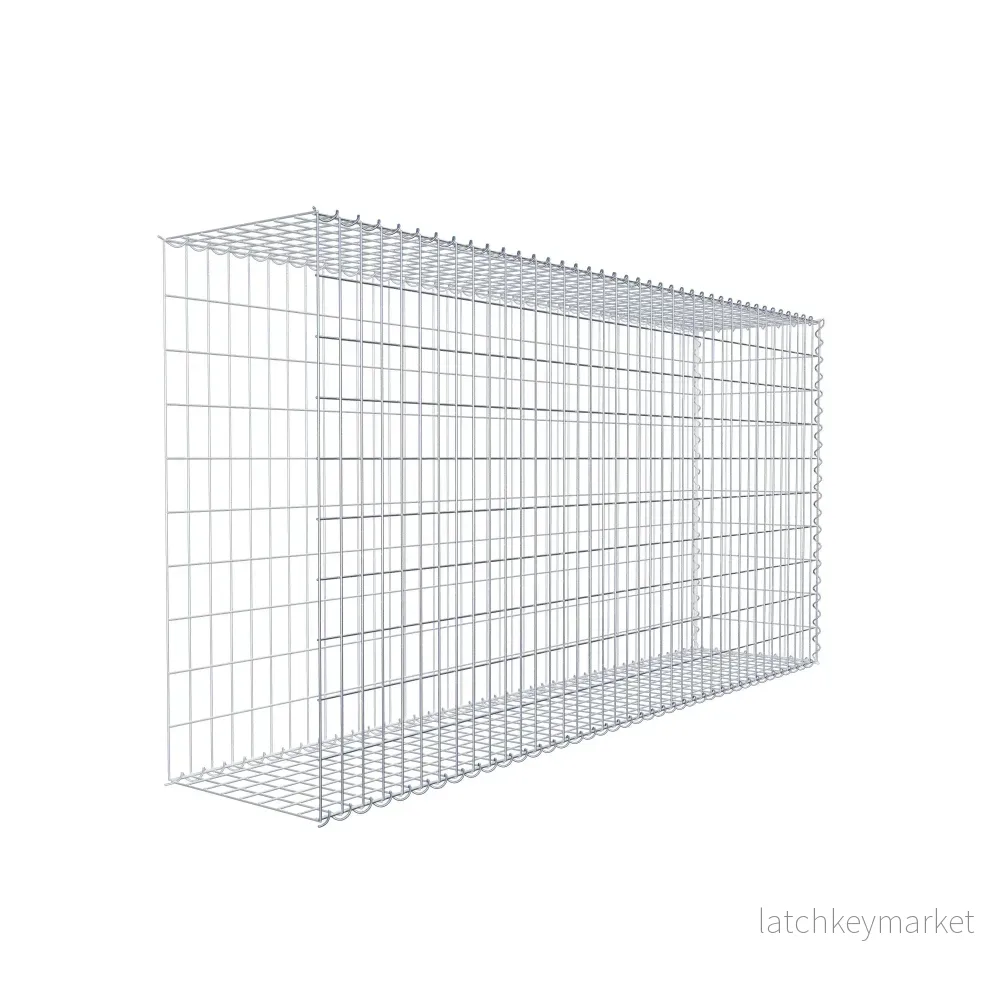 Extra gabion typ 2 200 cm x 100 cm x 40 cm (L x H x D), maskstorlek 5 cm x 10 cm, spiral - Bild 3