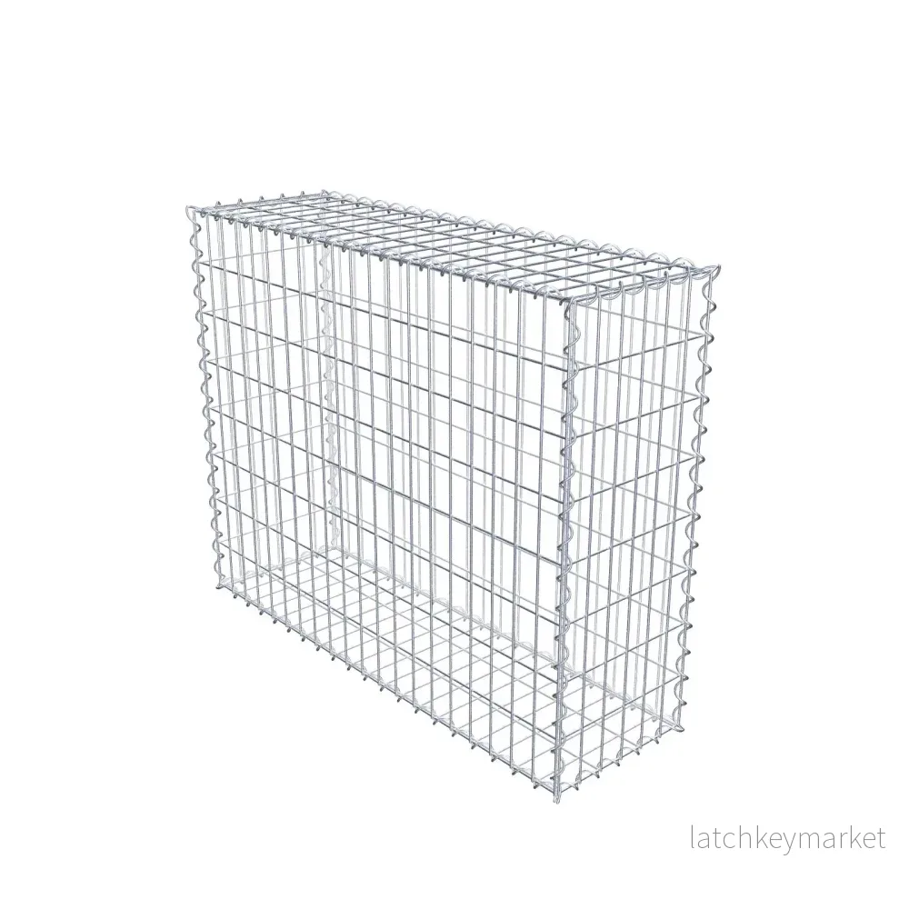 Gabion 100 cm x 80 cm x 30 cm (L x H x D), maskstorlek 5 cm x 10 cm, spiral Gabion 100 cm x 80 cm x 30 cm (L x H x D), maskstorlek 5 cm x 10 cm, spiral