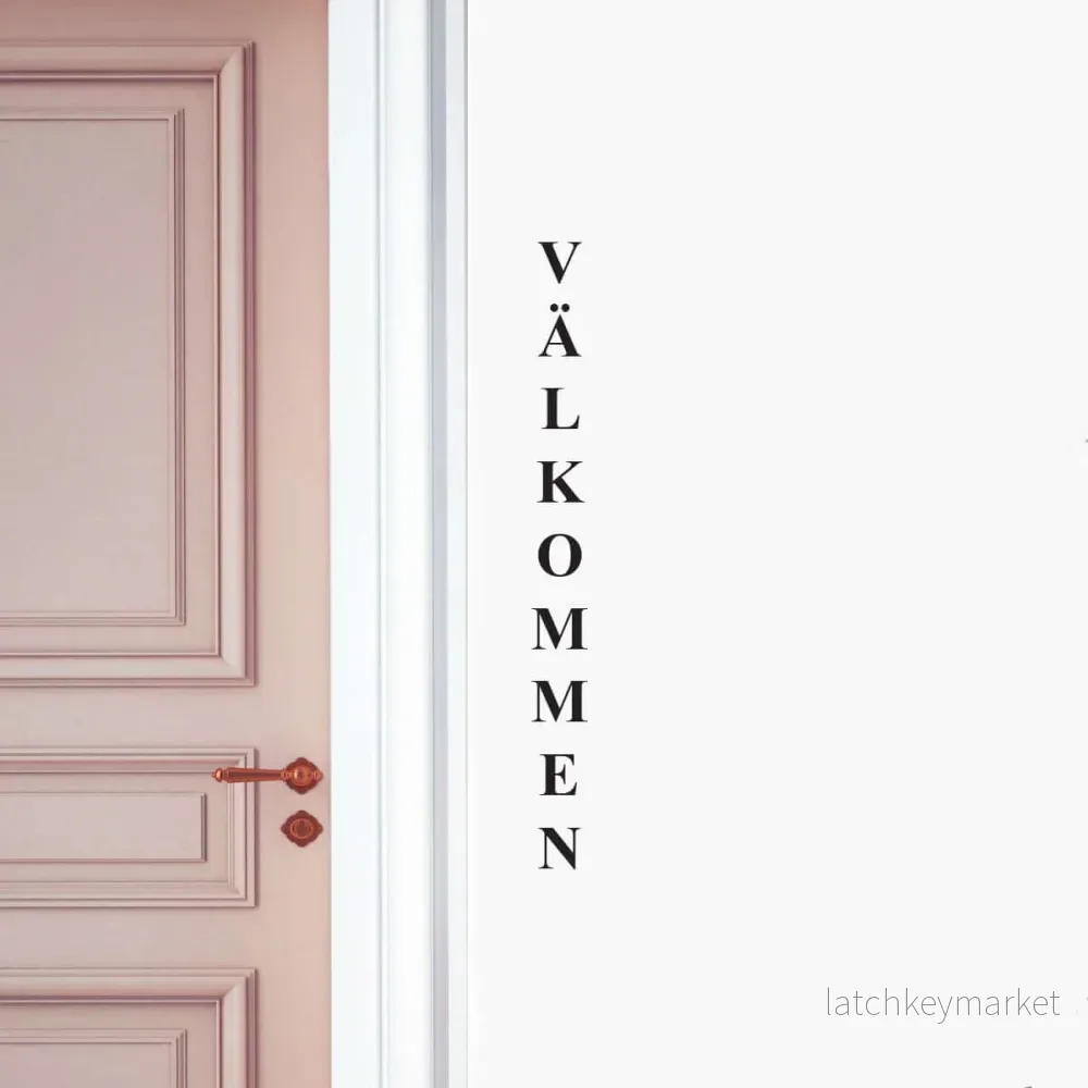 Väggord Välkommen 2