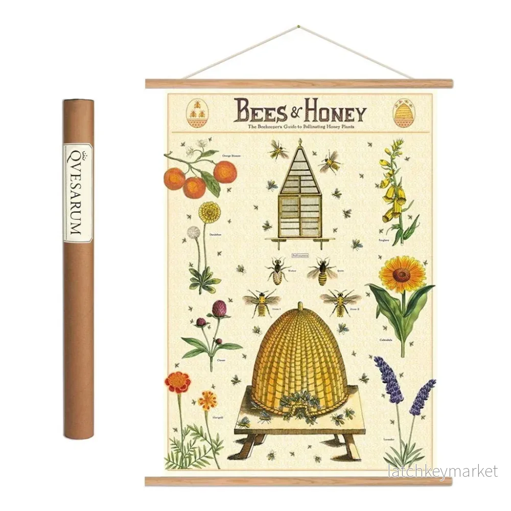 Vintage poster kit ’Bees & Honey’