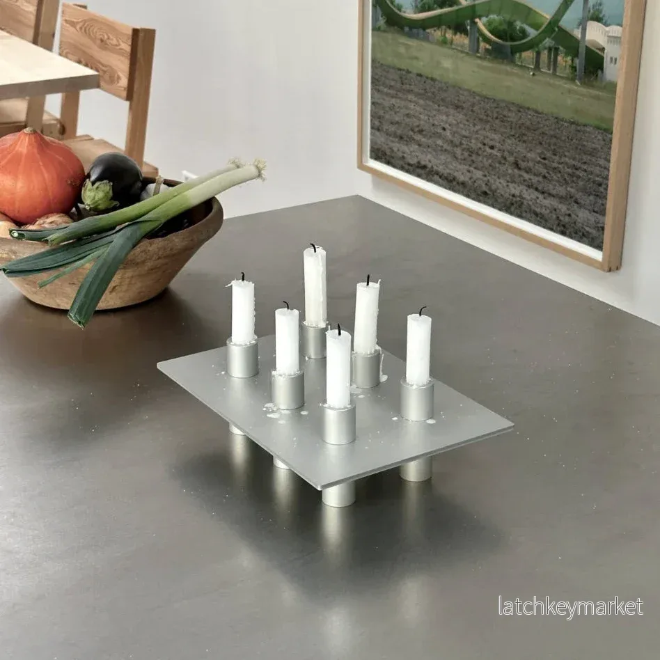 NIKO JUNE P-L 06 Candle Holder Silver - Bild 2
