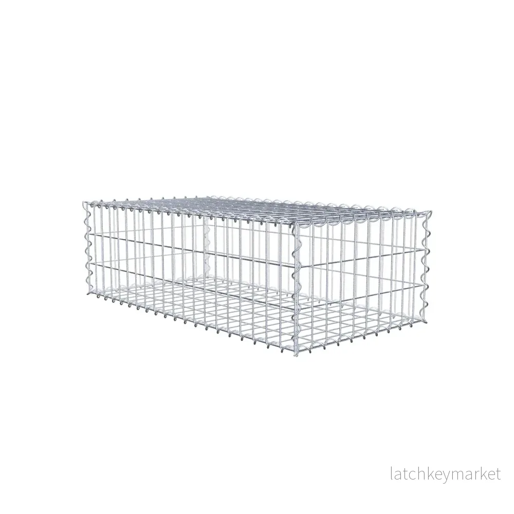 Gabion 100 cm x 30 cm x 50 cm (L x H x D), maskstorlek 5 cm x 10 cm, spiral Gabion 100 cm x 30 cm x 50 cm (L x H x D), maskstorlek 5 cm x 10 cm, spiral