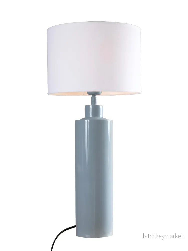 Bordslampa Solo 65 cm Blank Denim/Vit - Bild 3