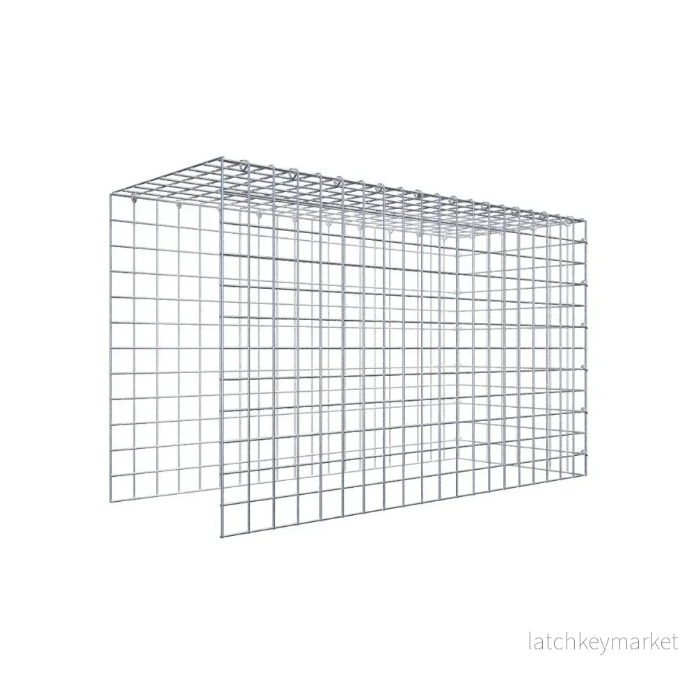 Fästbar gabion typ 4 100 cm x 60 cm x 40 cm (L x H x D), maskstorlek 5 cm x 5 cm, C-ring Fästbar gabion typ 4 100 cm x 60 cm x 40 cm (L x H x D), maskstorlek 5 cm x 5 cm, C-ring