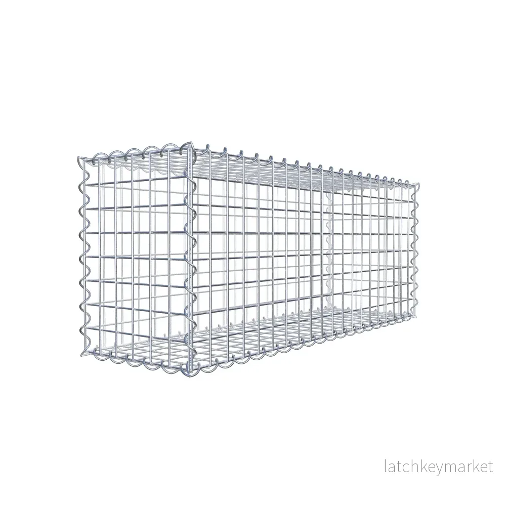 Gabion 100 cm x 40 cm x 30 cm (L x H x D), maskstorlek 5 cm x 5 cm, spiral Gabion 100 cm x 40 cm x 30 cm (L x H x D), maskstorlek 5 cm x 5 cm, spiral