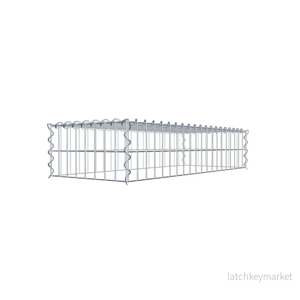 Extra gabion typ 3 100 cm x 20 cm x 40 cm (L x H x D), maskstorlek 5 cm x 10 cm, spiral - Bild 3