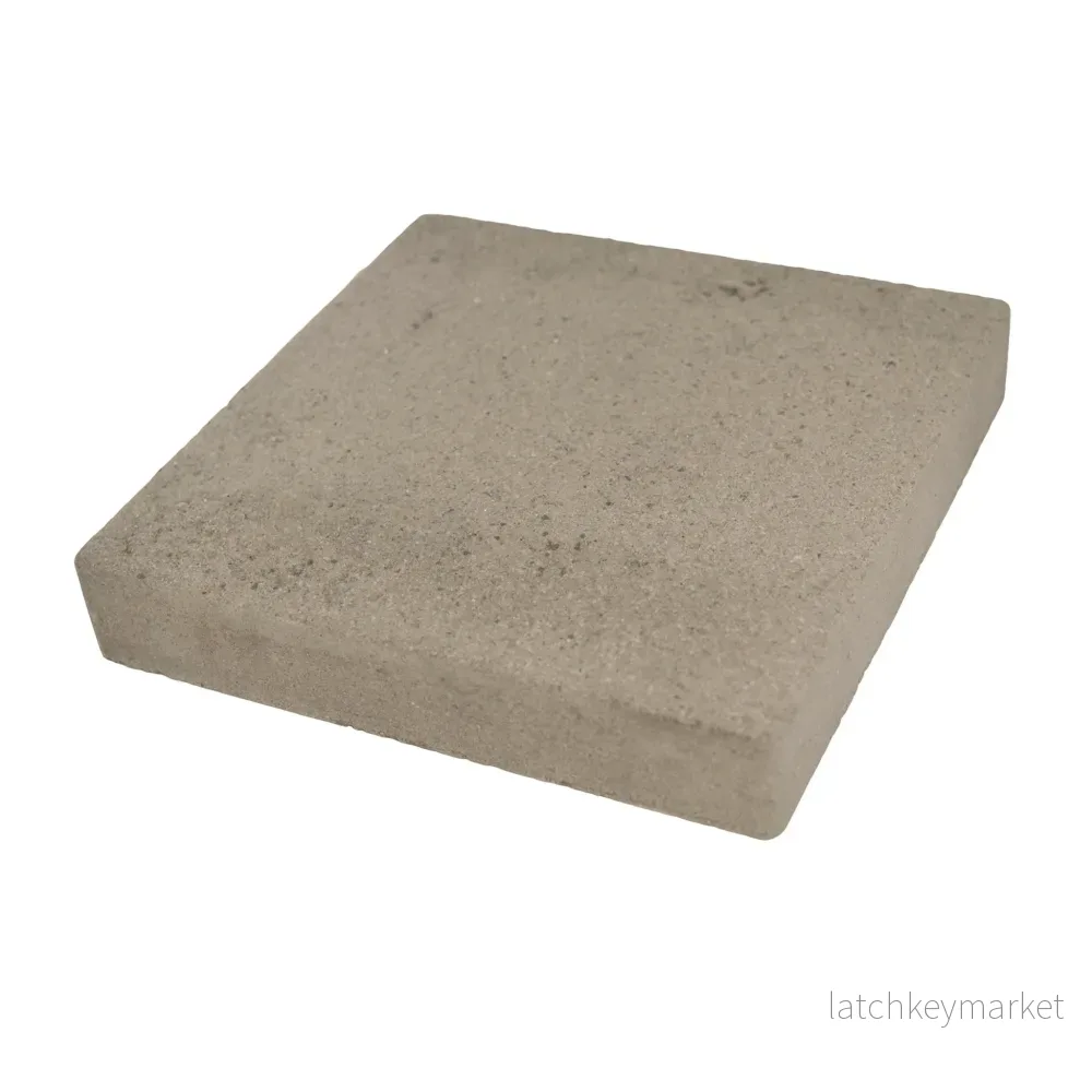 Stolptopp Grå 400x400x80/70