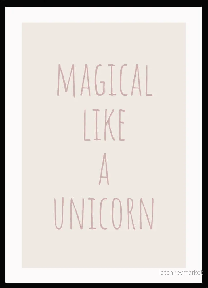 Barntavla - Magical unicorn
