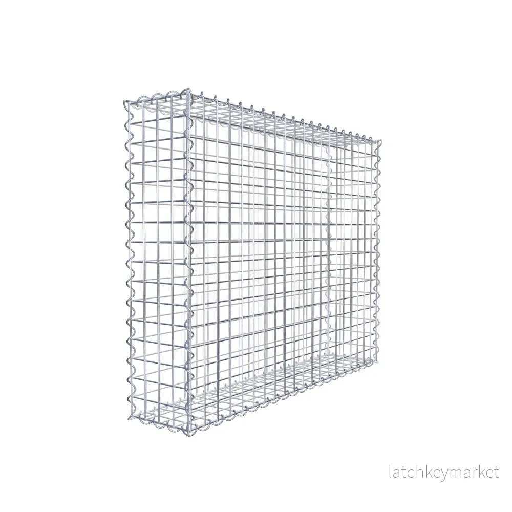 Gabion 100 cm x 80 cm x 20 cm (L x H x D), maskstorlek 5 cm x 5 cm, spiral Gabion 100 cm x 80 cm x 20 cm (L x H x D), maskstorlek 5 cm x 5 cm, spiral