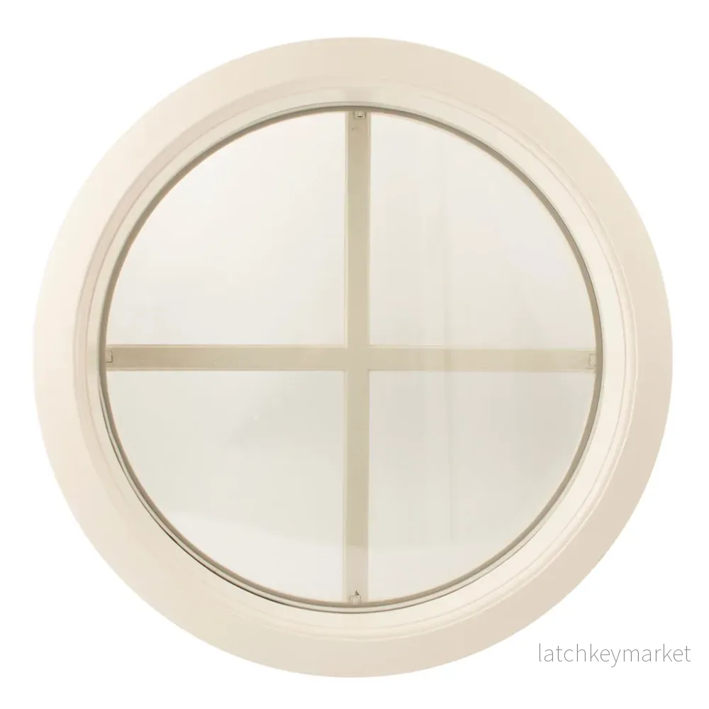 Runt fönster vitt Ø570 mm isolerglas D415 - Bild 3