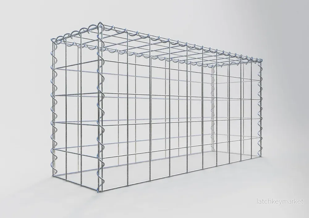 Påväxt gabion typ 3 100 cm x 50 cm x 30 cm (L x H x D), maskstorlek 10 cm x 10 cm, spiral - Bild 2