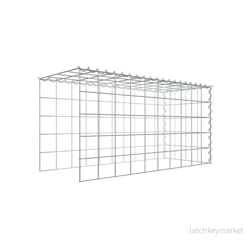 Extra gabion typ 4 100 cm x 50 cm x 40 cm (L x H x D), maskstorlek 10 cm x 10 cm, spiral Extra gabion typ 4 100 cm x 50 cm x 40 cm (L x H x D), maskstorlek 10 cm x 10 cm, spiral