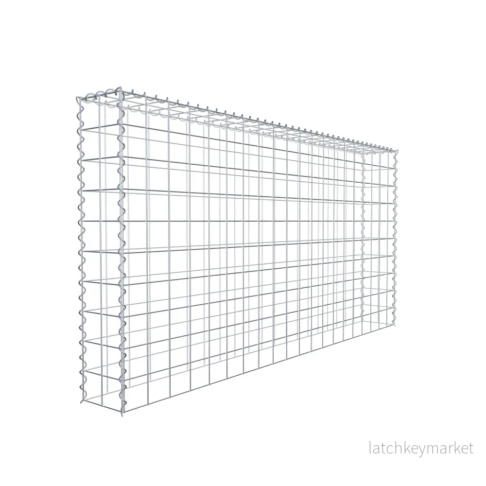 Extra gabion typ 3 200 cm x 100 cm x 20 cm (L x H x D), maskstorlek 10 cm x 10 cm, spiral - Bild 3